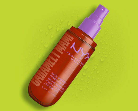 NYX Professional Makeup Caramelt Mami Hair & Body Fragrance Mist.
