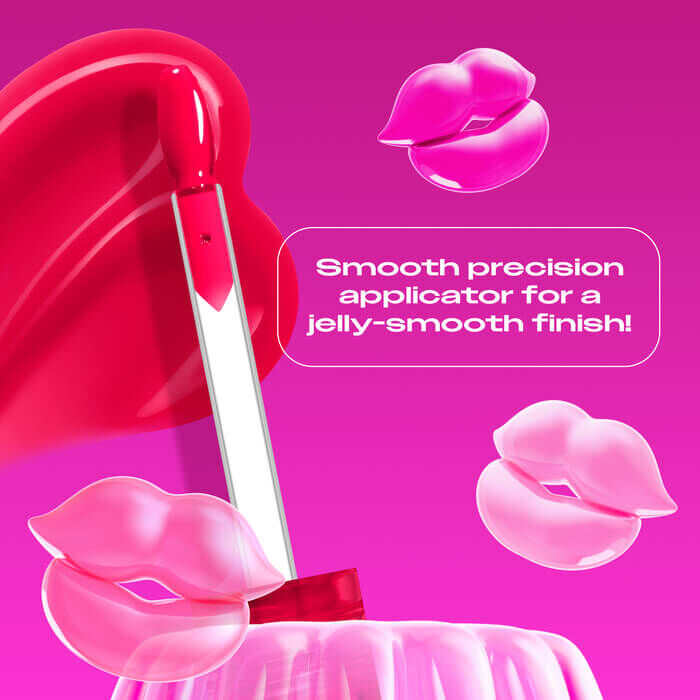 Jelly Job applicator close up highlighting the new spatula applicator for a jelly-smooth finish