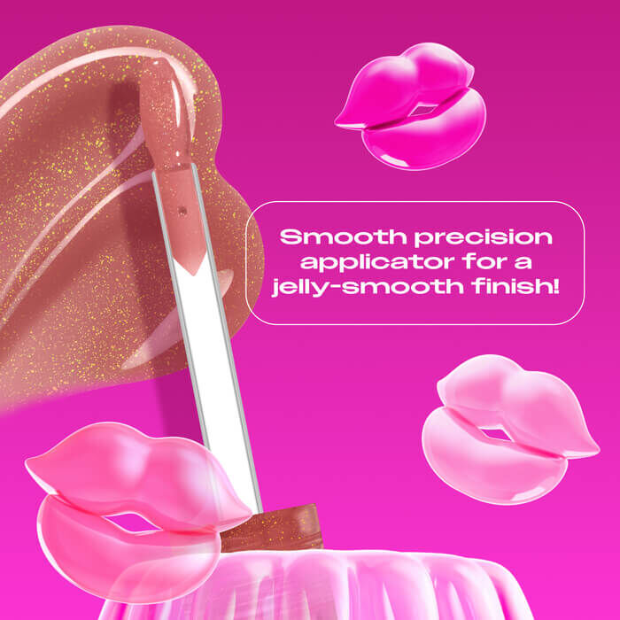 Jelly Job applicator close up highlighting the new spatula applicator for a jelly-smooth finish