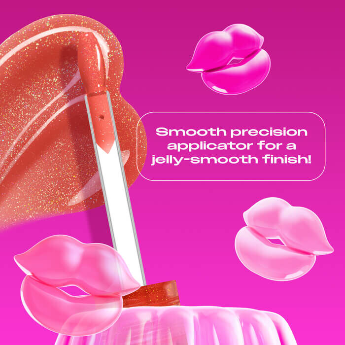 Jelly Job applicator close up highlighting the new spatula applicator for a jelly-smooth finish