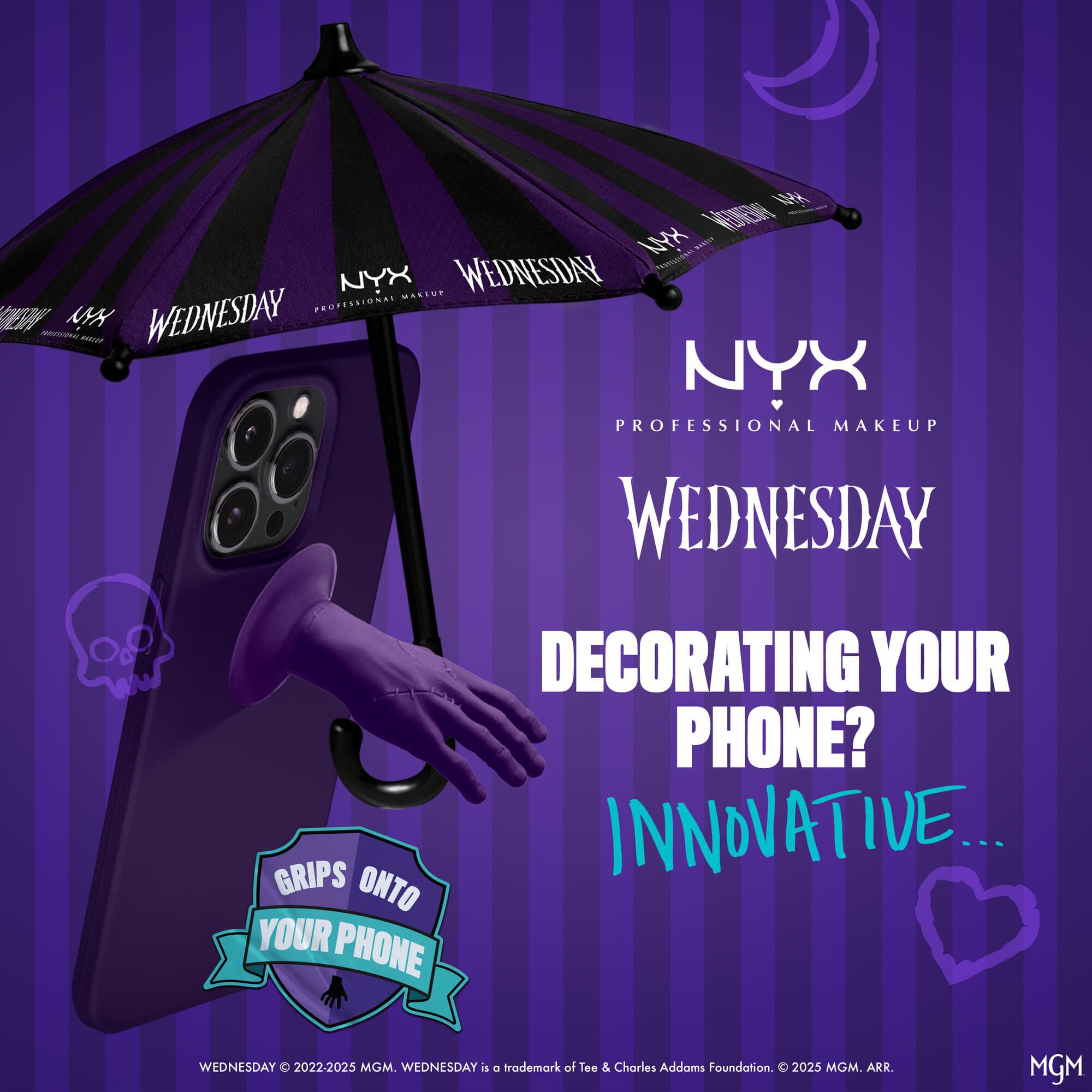 Wednesday Phone Umbrella