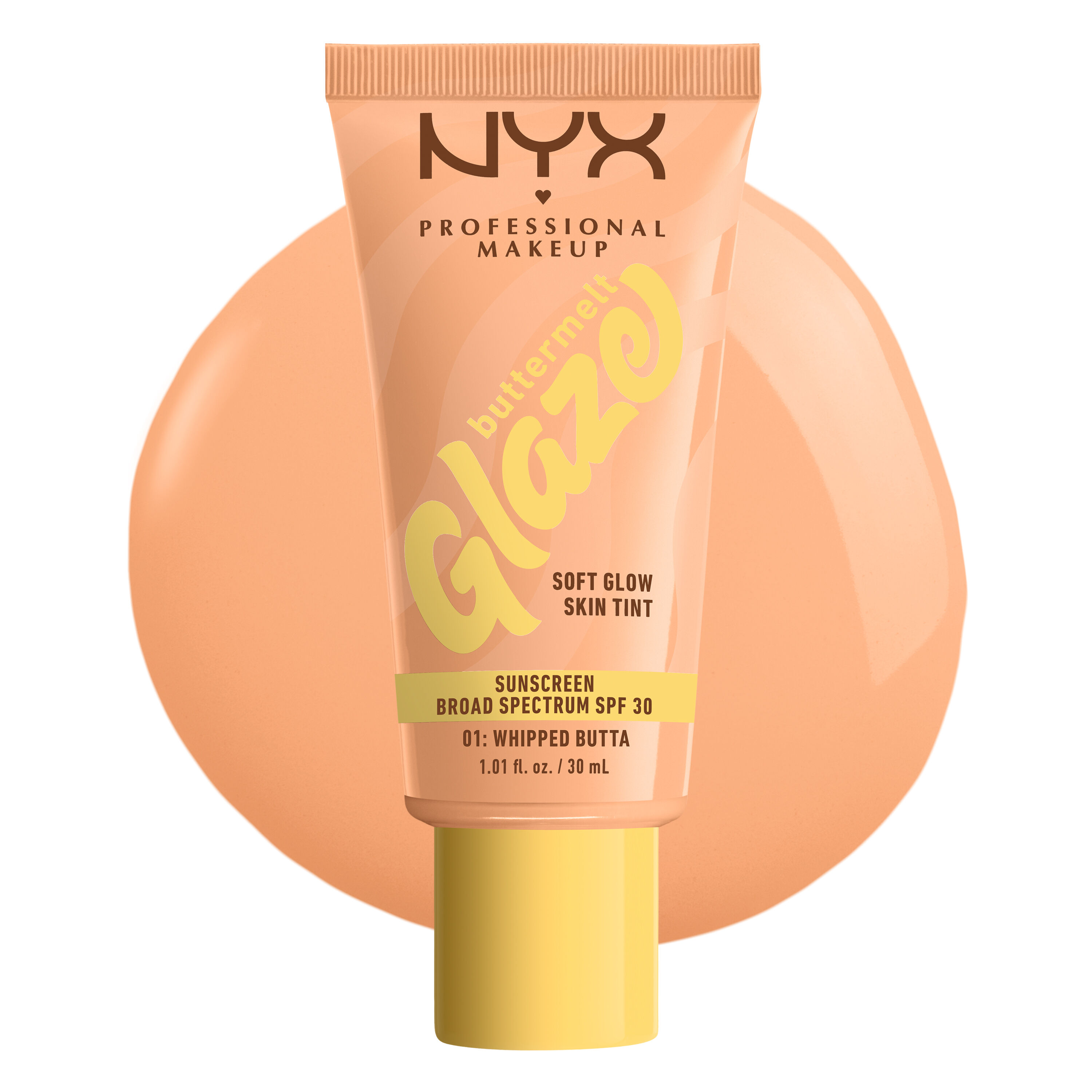 NYX Buttermelt Glaze Soft Glow Skin Tint SPF 30 Fondoten