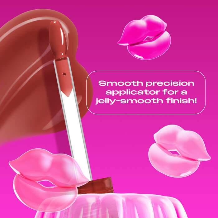 Jelly Job applicator close up highlighting the new spatula applicator for a jelly-smooth finish