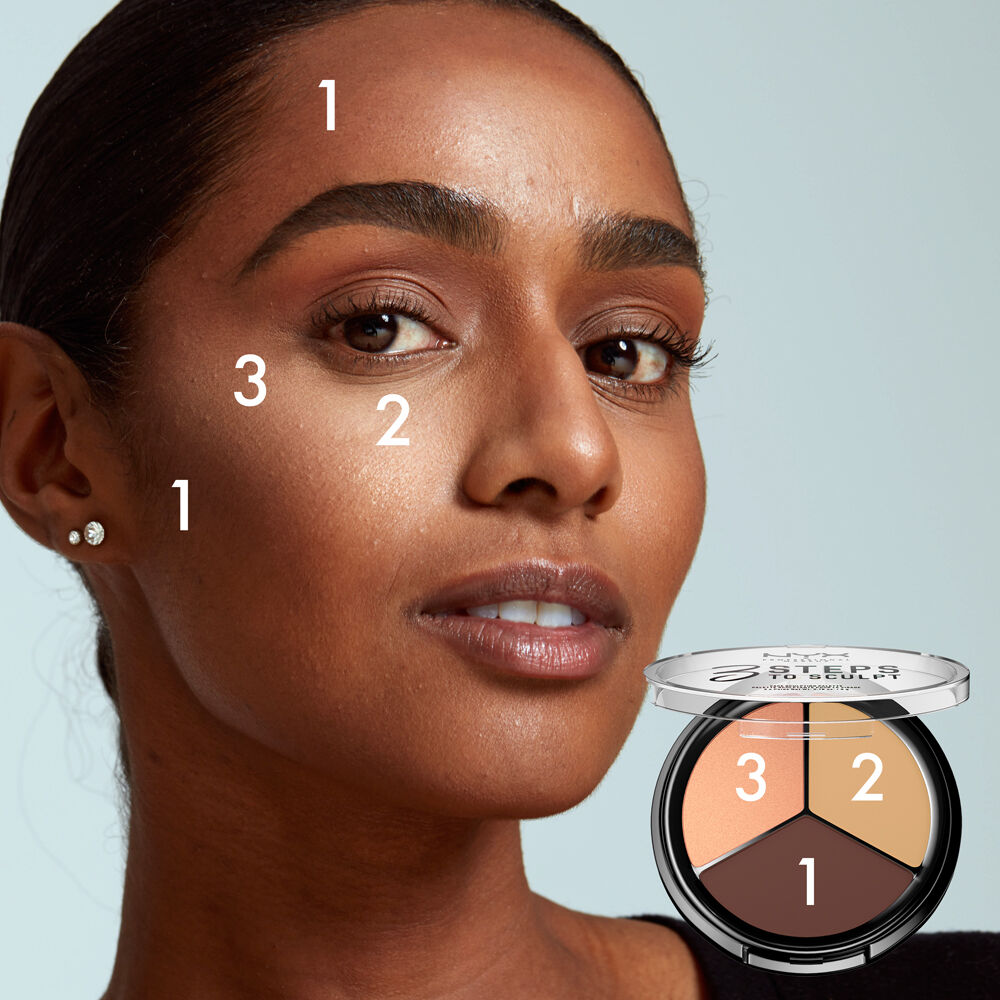 3 STEPS TO SCULPT FACE SCULPTING PALETTE
